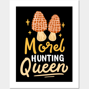 Morel Hunting Mushroom Posters and Art